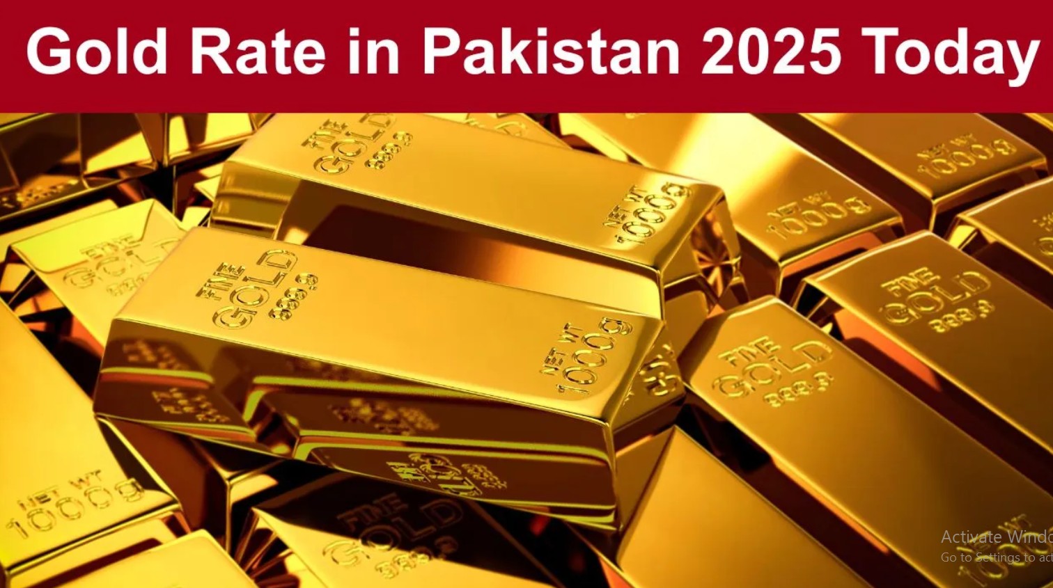 Gold price in Pakistan